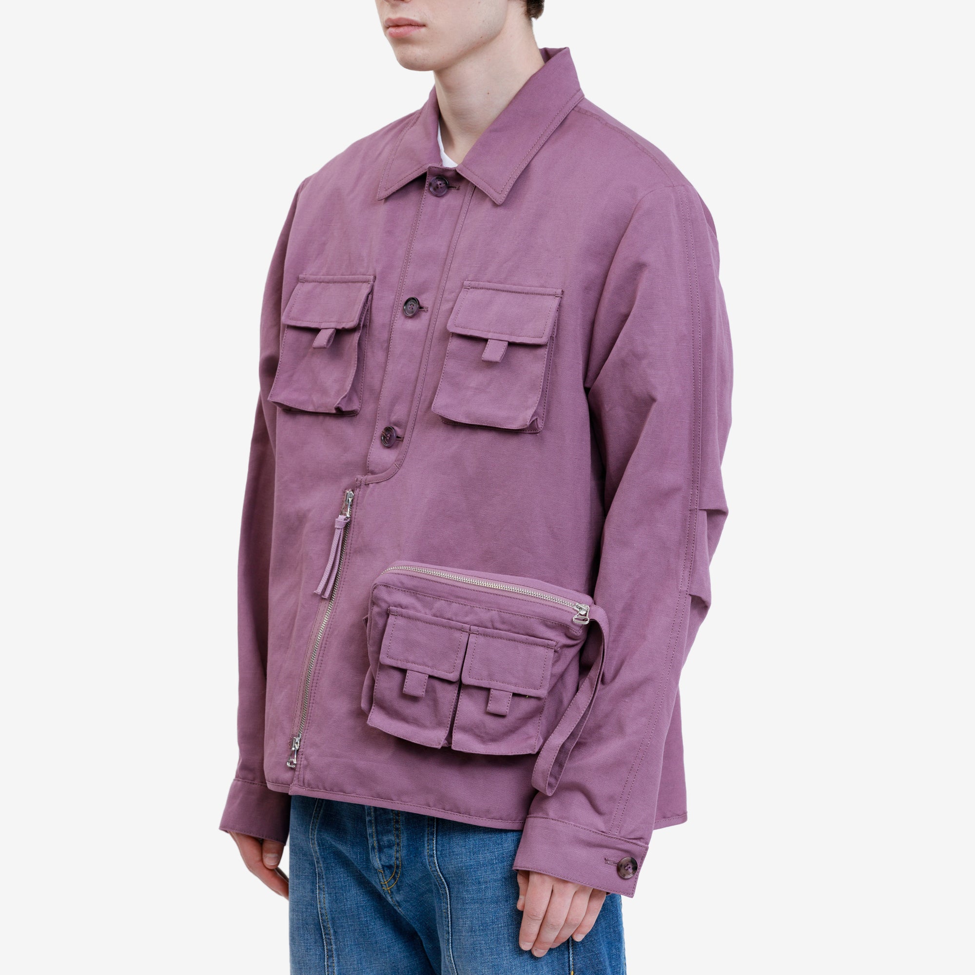 Kenzo Multipockets Jacket Black Currant - 3