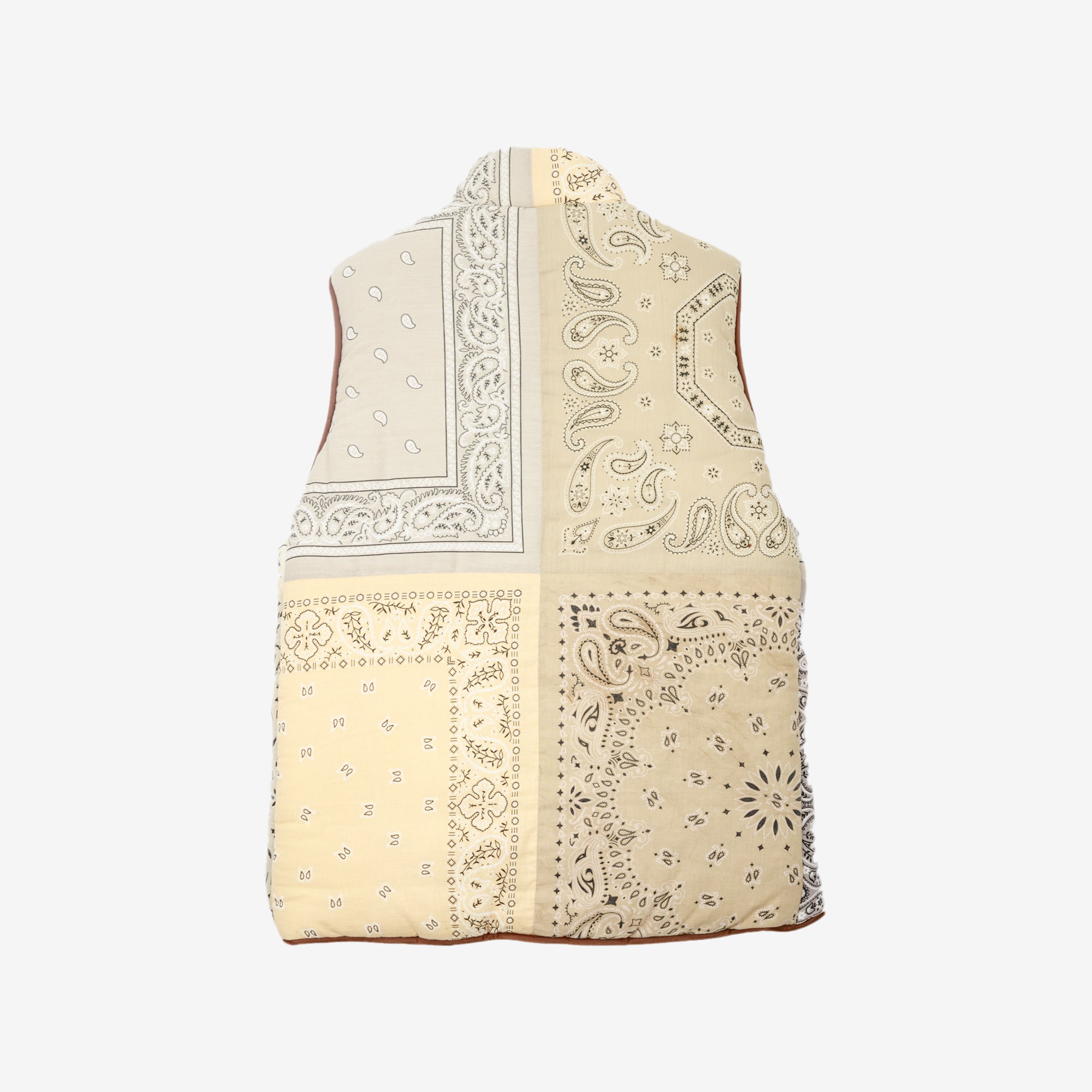 Children of the Discordance Bandana Patchwork Reverse Vest Beige - 8