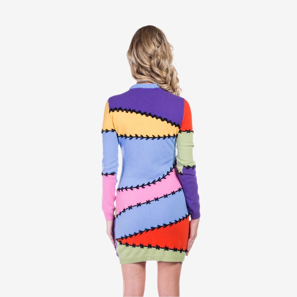 Moschino Womens Baseball Stitch Dress Multi - 3