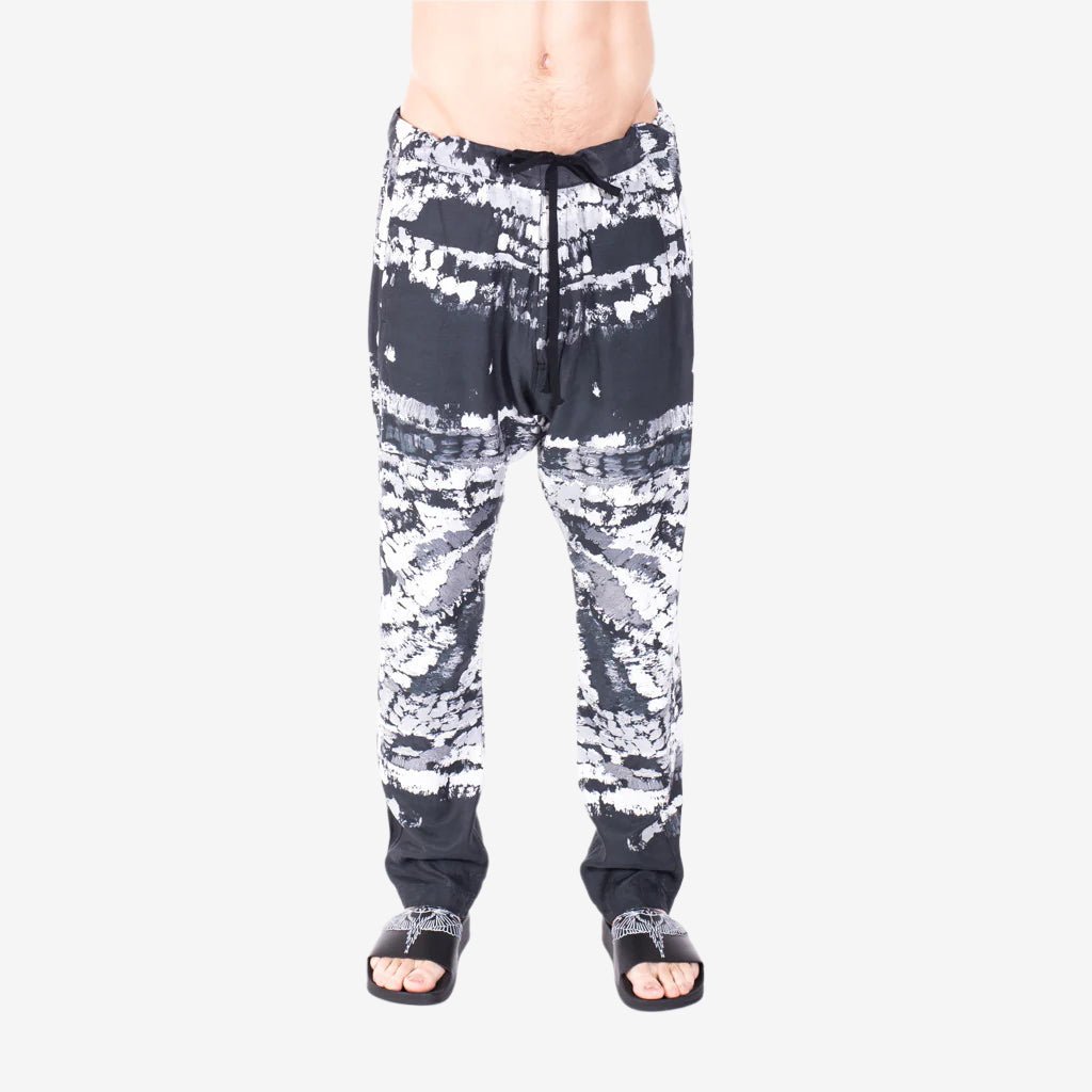 Nude:MM Printed Dropcrotch Trousers Black - 1