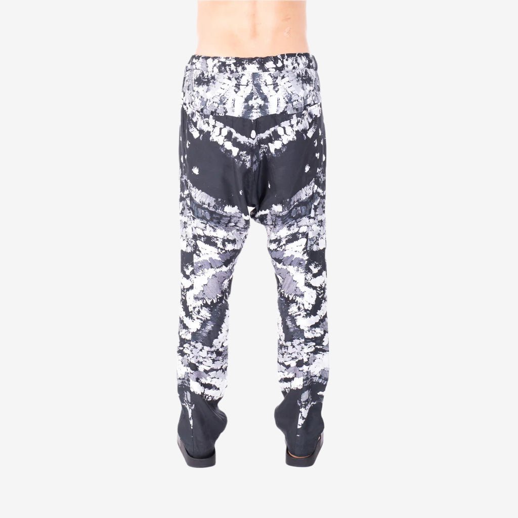 Nude:MM Printed Dropcrotch Trousers Black - 3