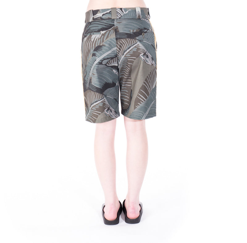 Palm Angels All Over Banana Leaf Shorts at Feuille Luxury - 6