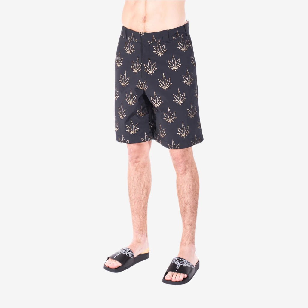 Photo of Palm Angels Tuxedo Marihuana Shorts - 3