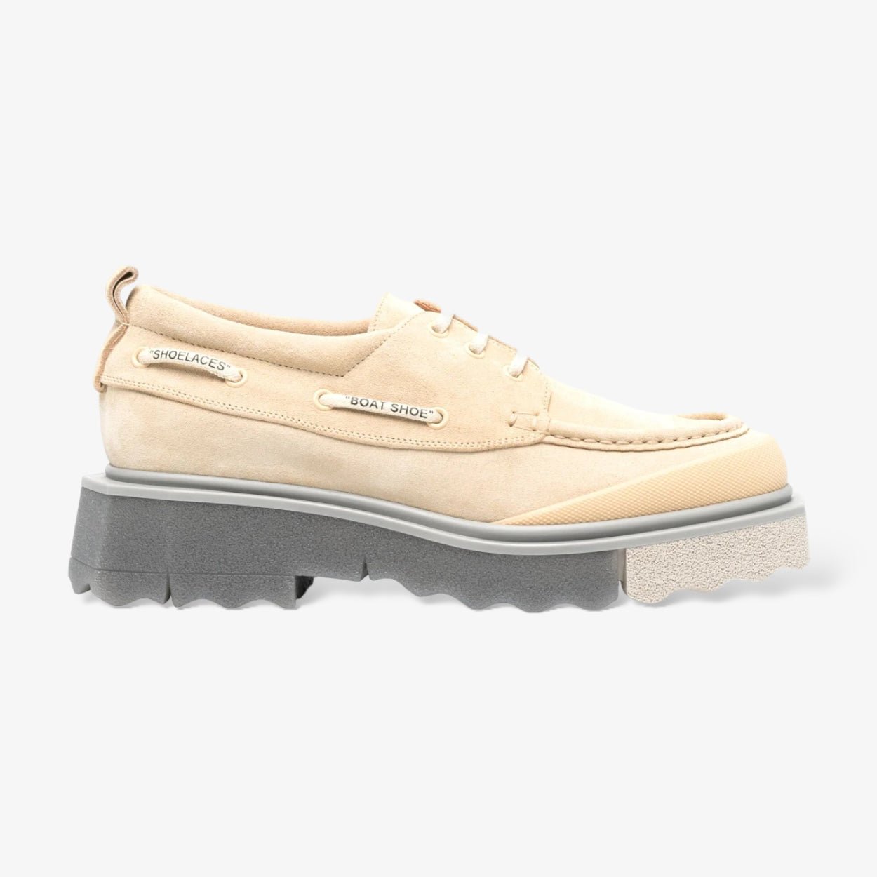Off - White SPONGE SUEDE BOATSHOE BEIGE BEIGE BEIGE - 3