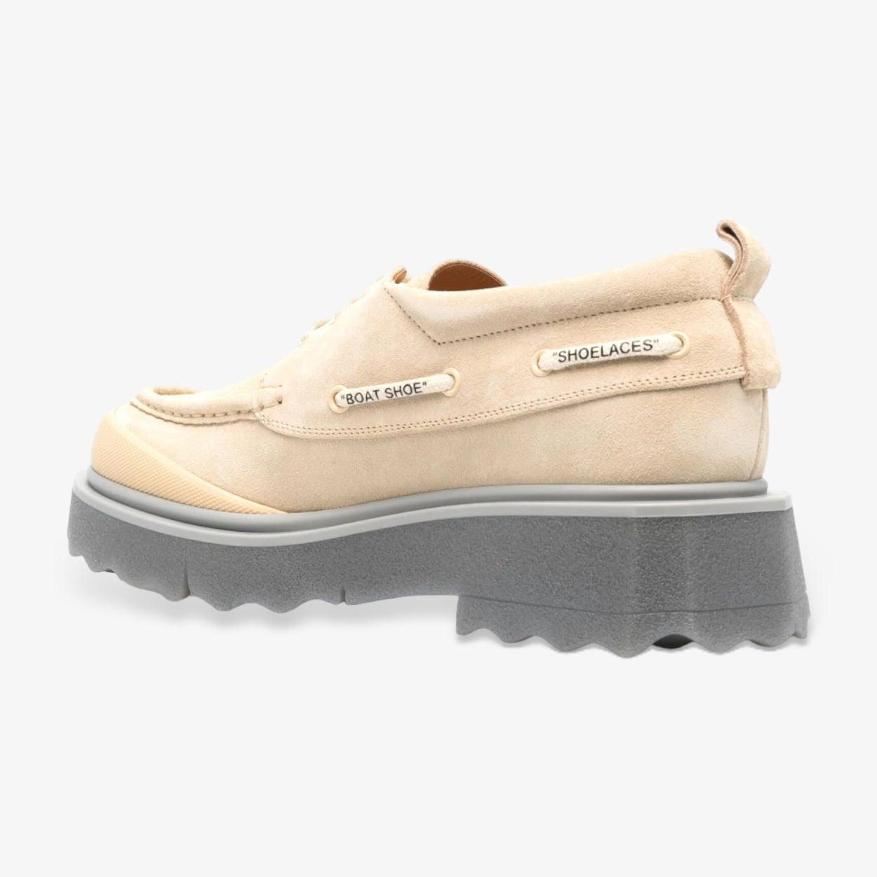 Off - White SPONGE SUEDE BOATSHOE BEIGE BEIGE BEIGE - 2