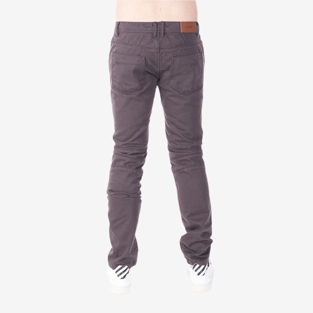 StampdLA Distressed Panel Denim Grey - 3