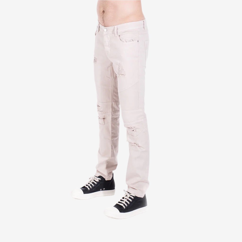 StampdLA Distressed Panel Denim Cream - 2