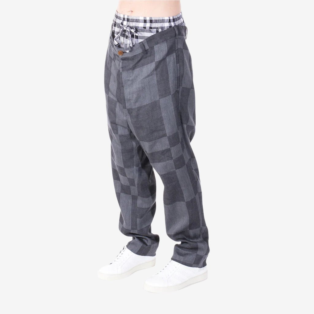 Vivienne Westwood Checkered Pants Navy - 2