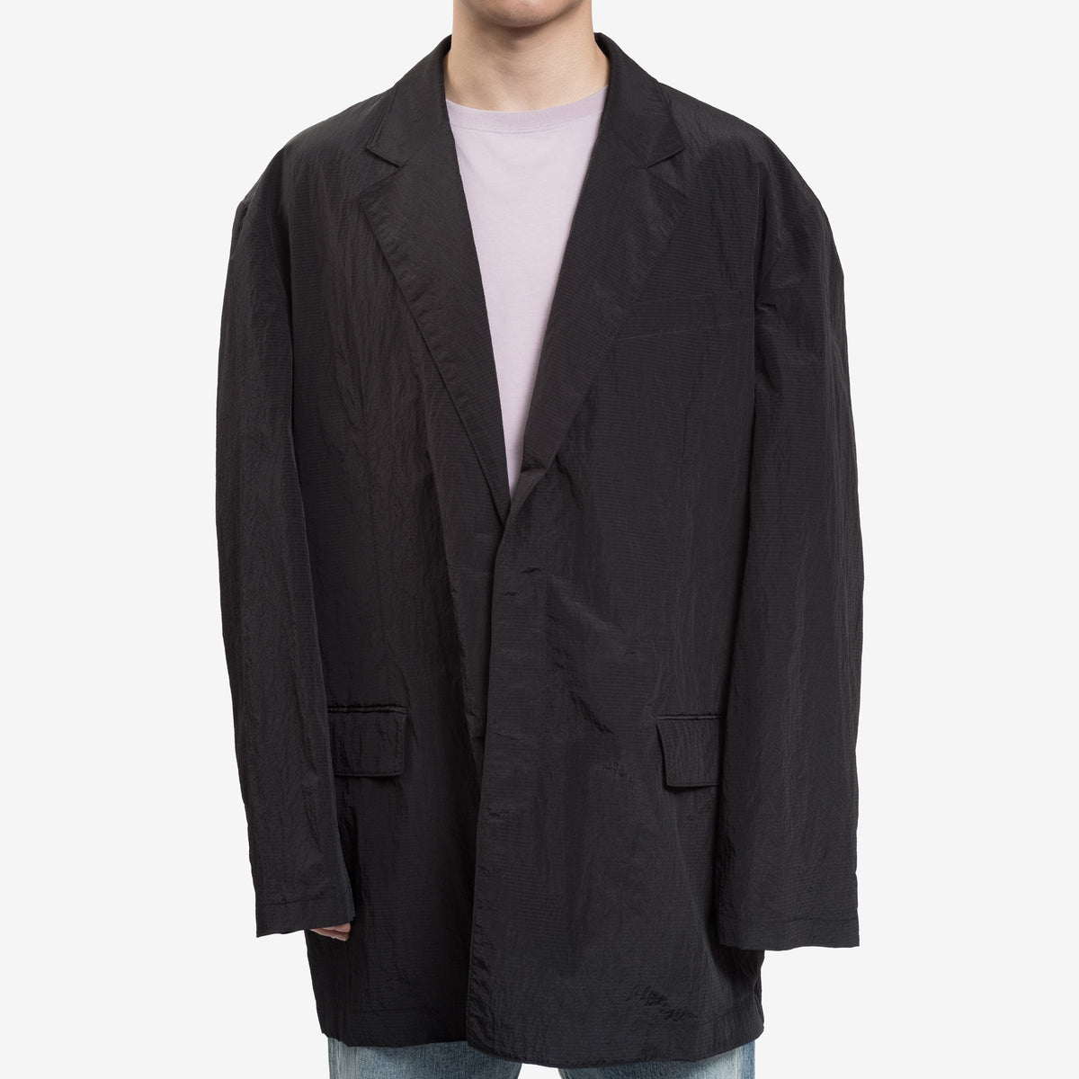 Pover Jacket Juun.J Mens Power Shoulder Jacket in Black