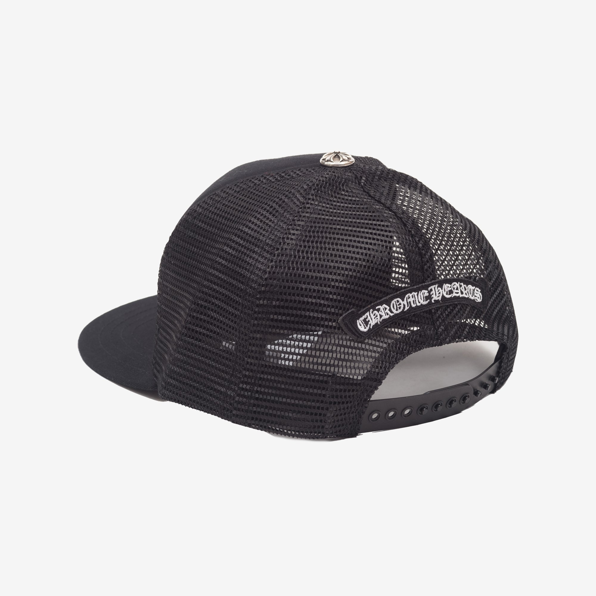 クロムハーツ MATTYBOY CHOMPER TRUCKER CAP Chrome Hearts Mattyboy Chomper Trucker Cap in Black