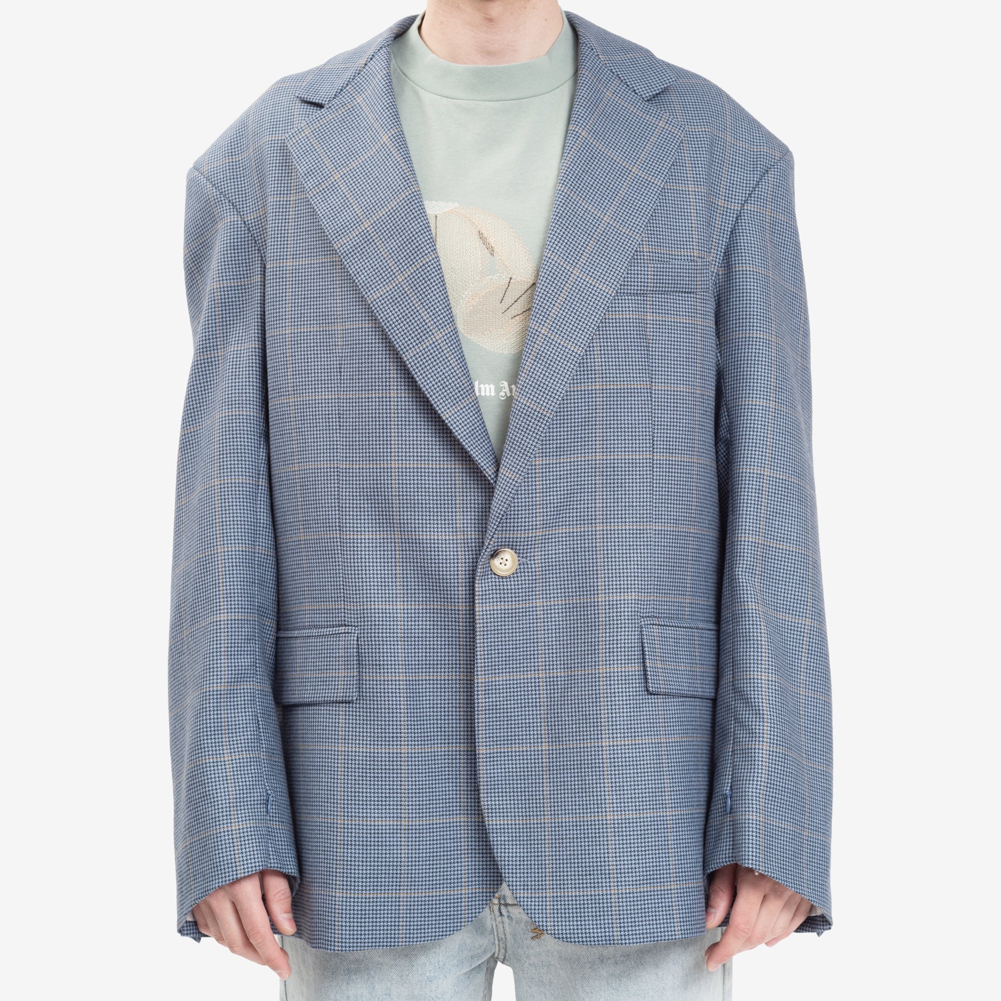 COOL T.M Oversized Zipped Blazer Blue - 1