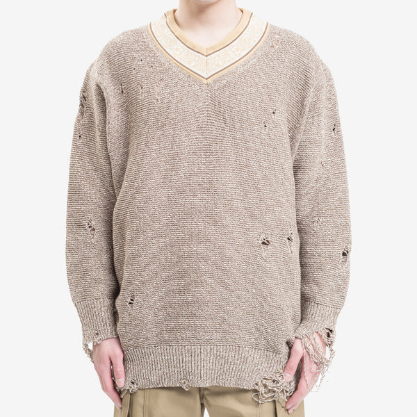 5G Distressed Knit Sweater