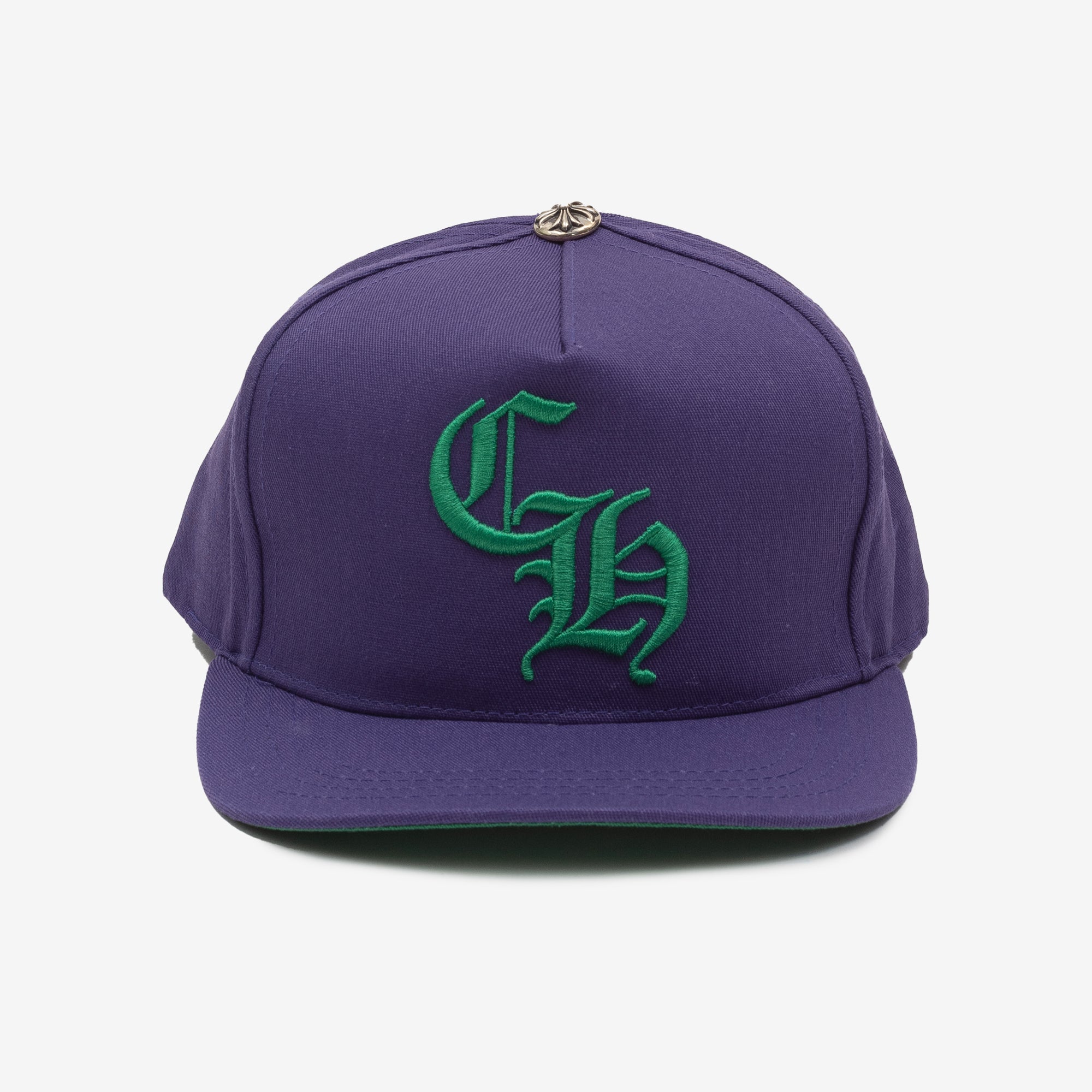Chrome Hearts CH Denim Baseball Cap Purple - 1