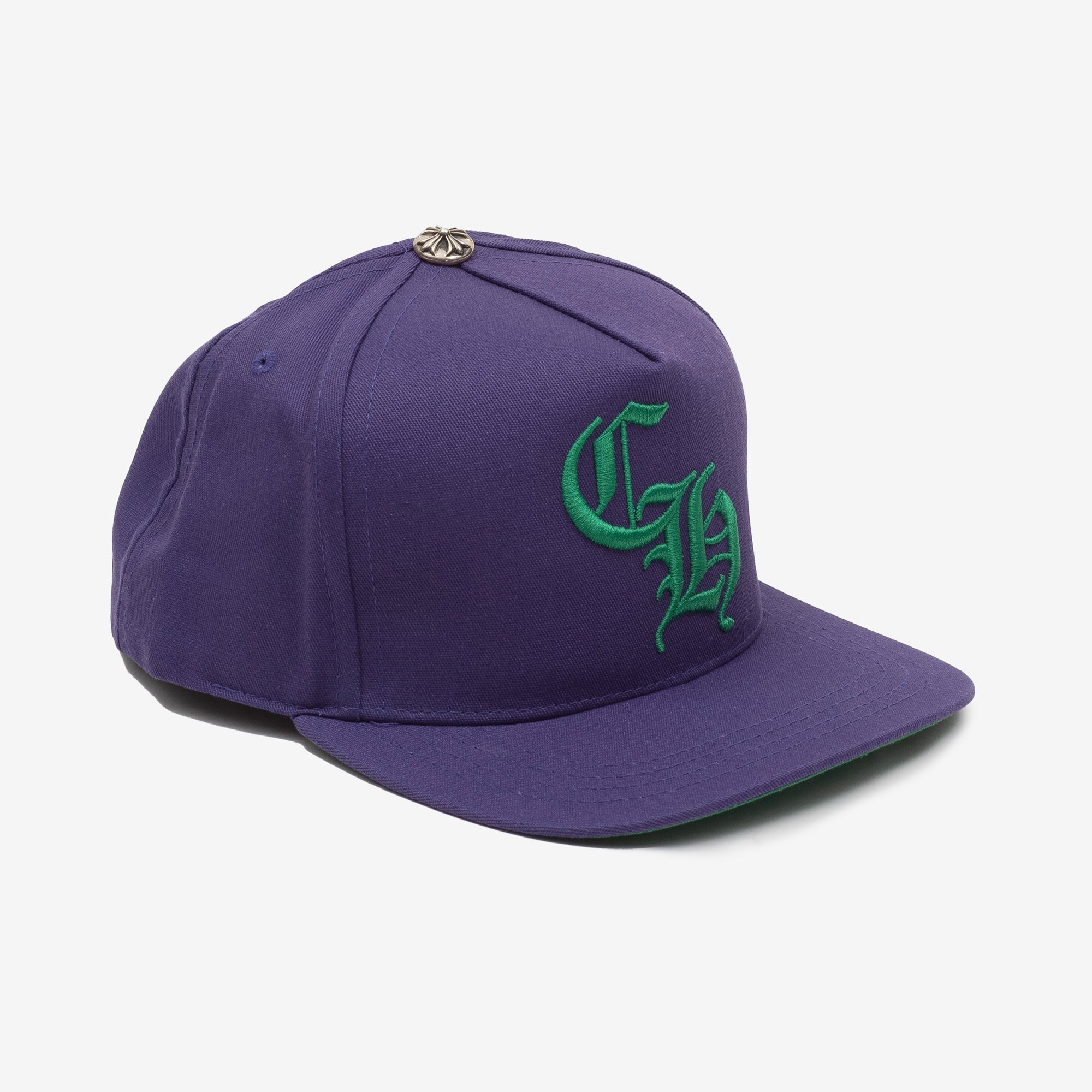 Chrome Hearts CH Denim Baseball Cap Purple - 3