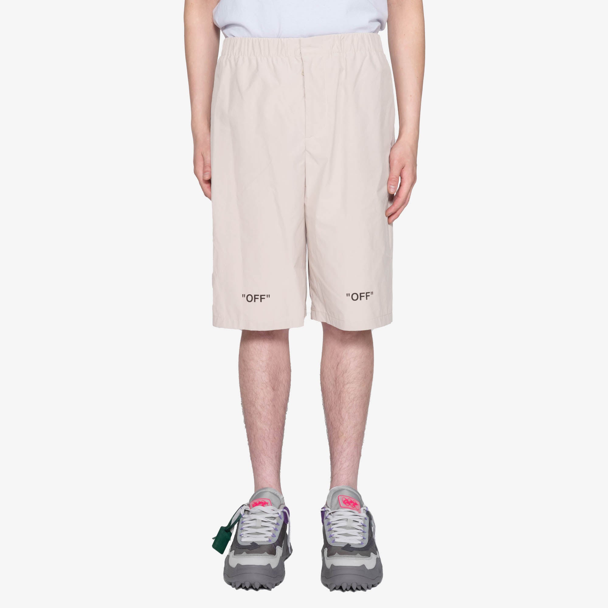 Off - White Off Quote Out Of Water Shorts DARK SAND - 1