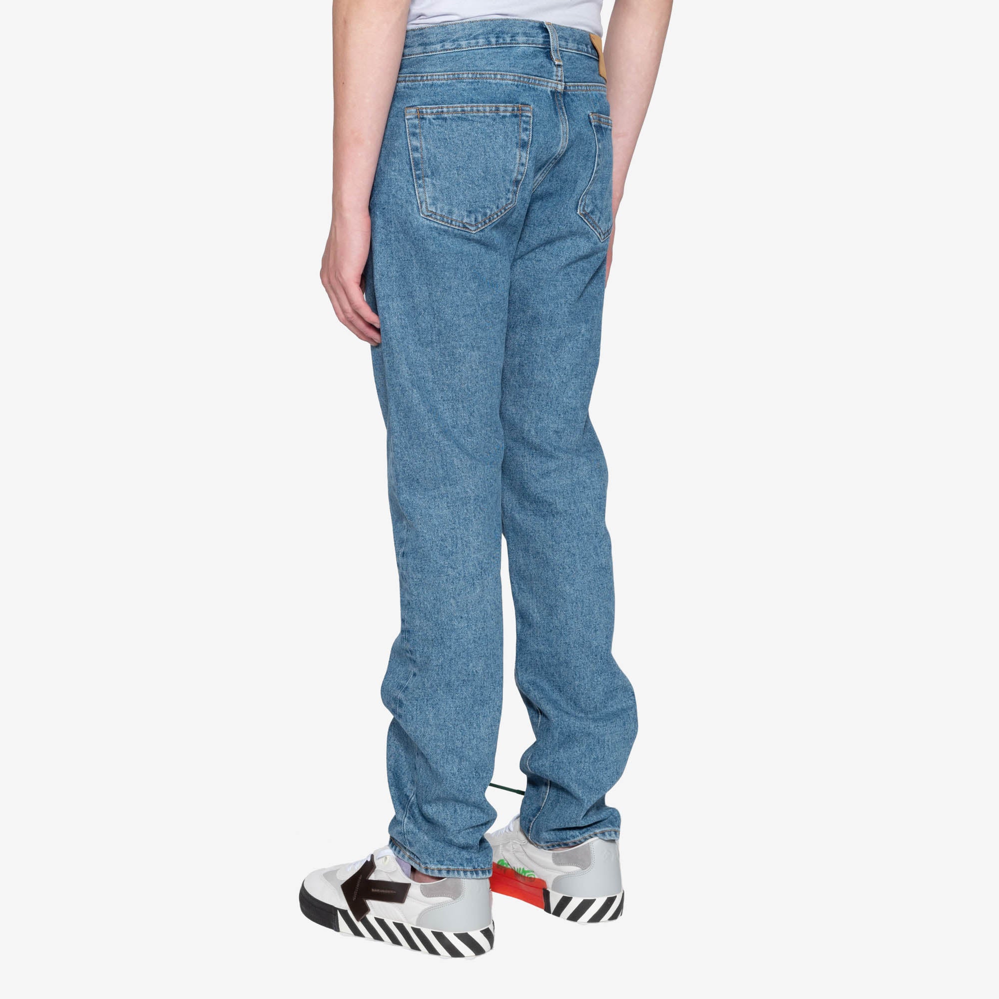 Off - White DIAG PKT SLIM JEANS MEDIUM BLUE - 4