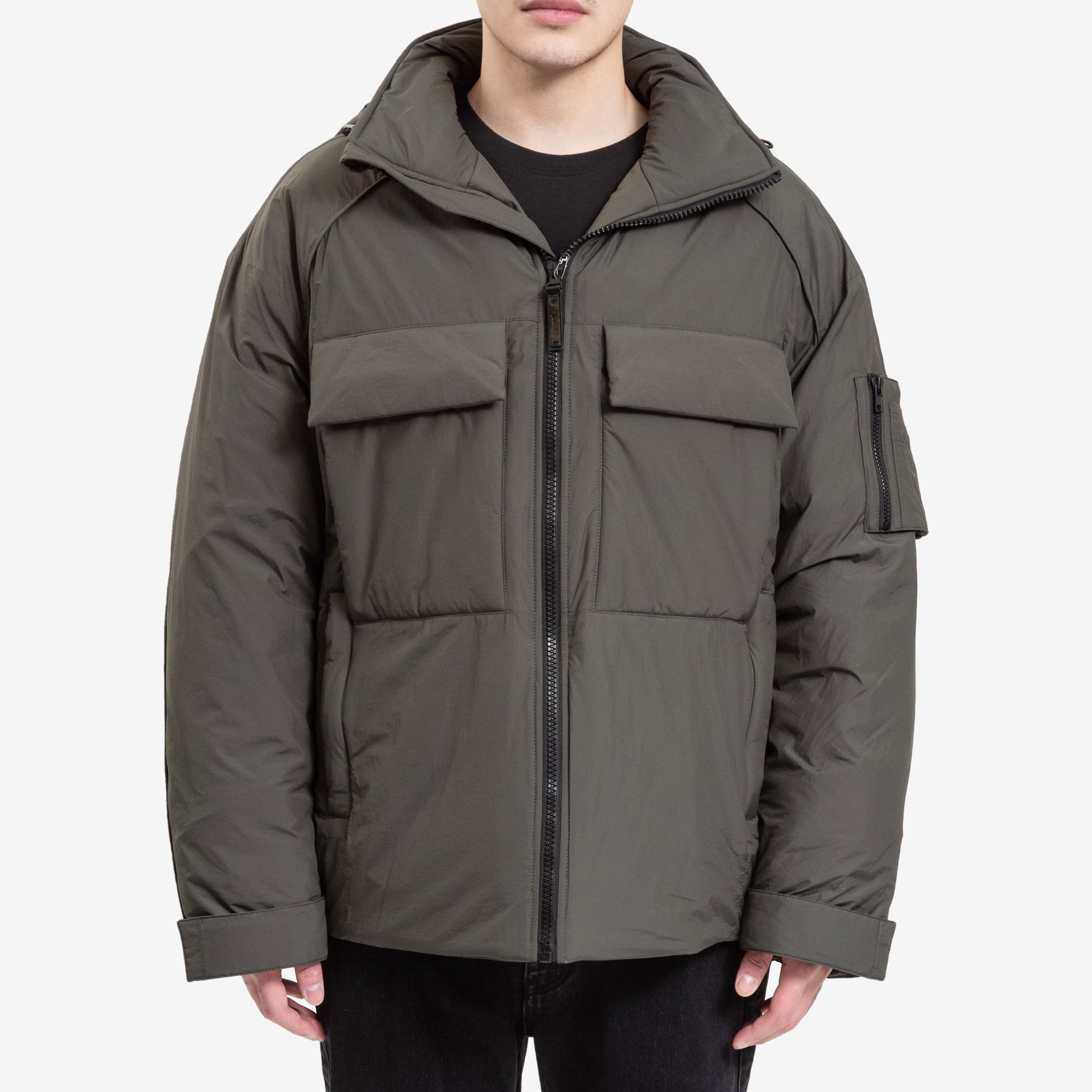 Juun.J Primaloft Shell Parka Khaki Green - 1