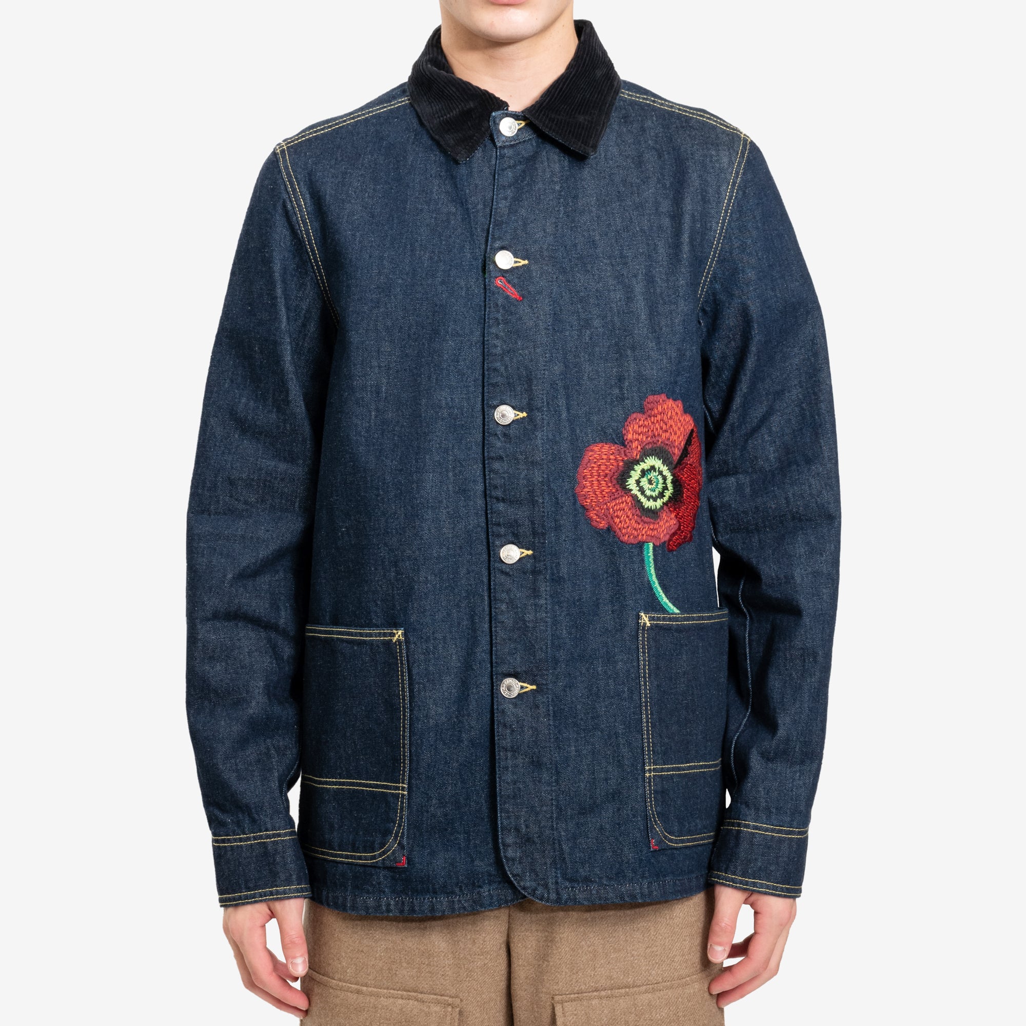 Kenzo Poppy Workwear Denim Jacket Ink - 1