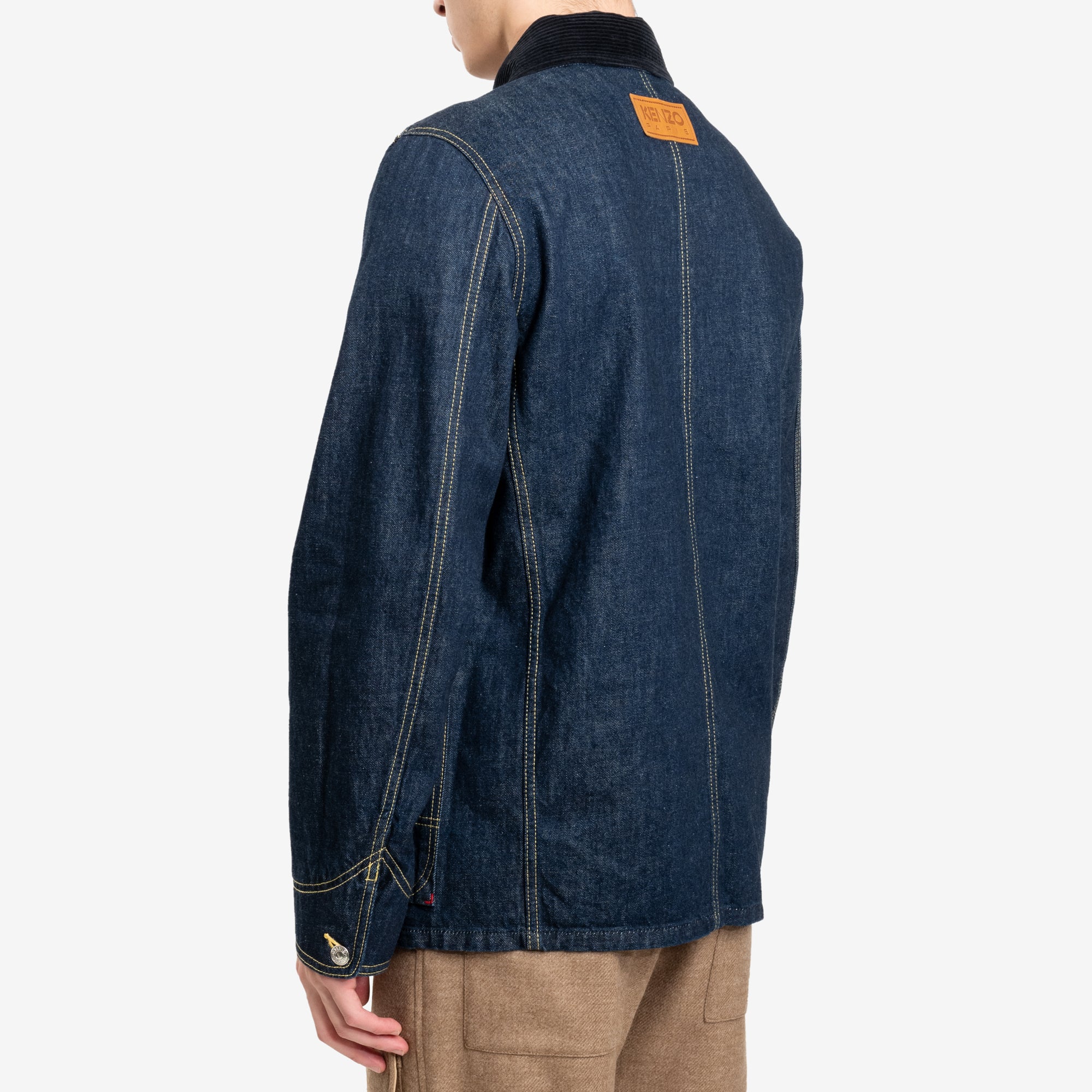 Kenzo Poppy Workwear Denim Jacket Ink - 4