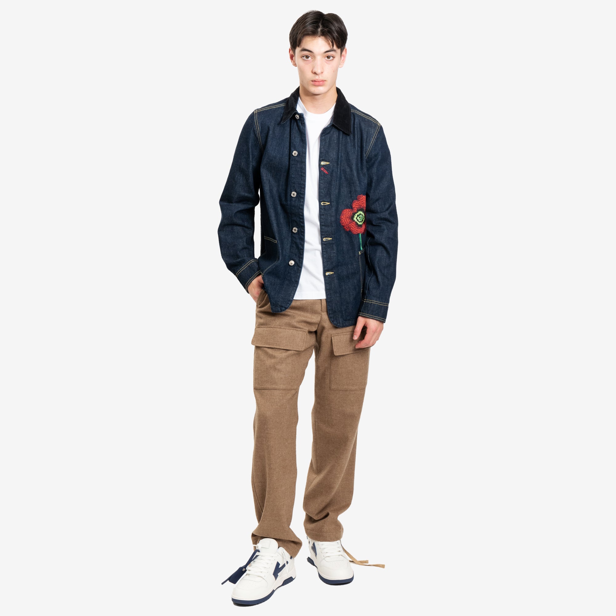 Kenzo Poppy Workwear Denim Jacket Ink - 2