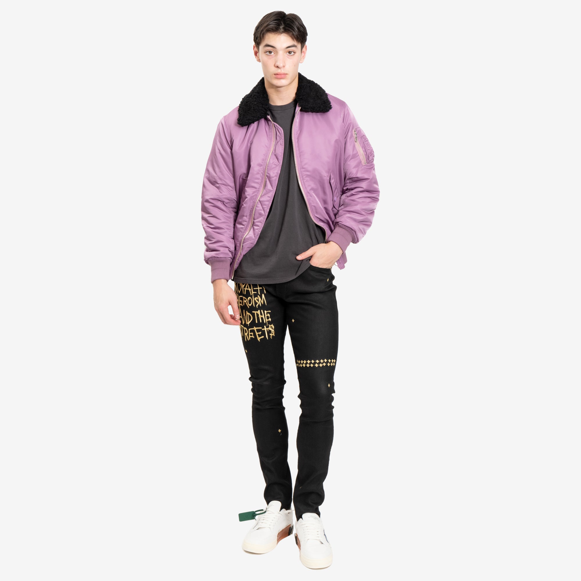 Phenomenon Cross Flight Jacket Lilac - 2