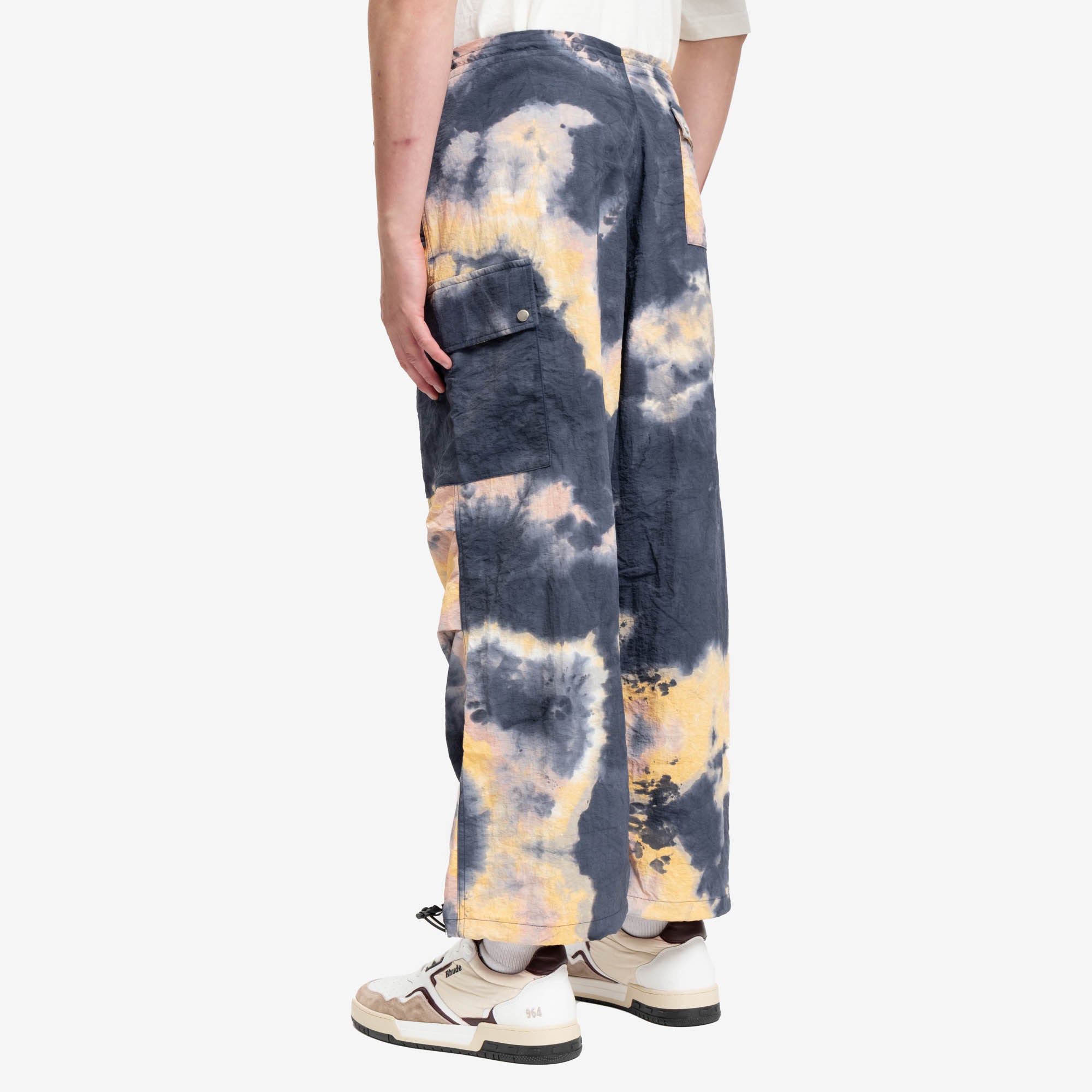 Children of the Discordance Hand Dyed Nylon Trousers Yellow - 4