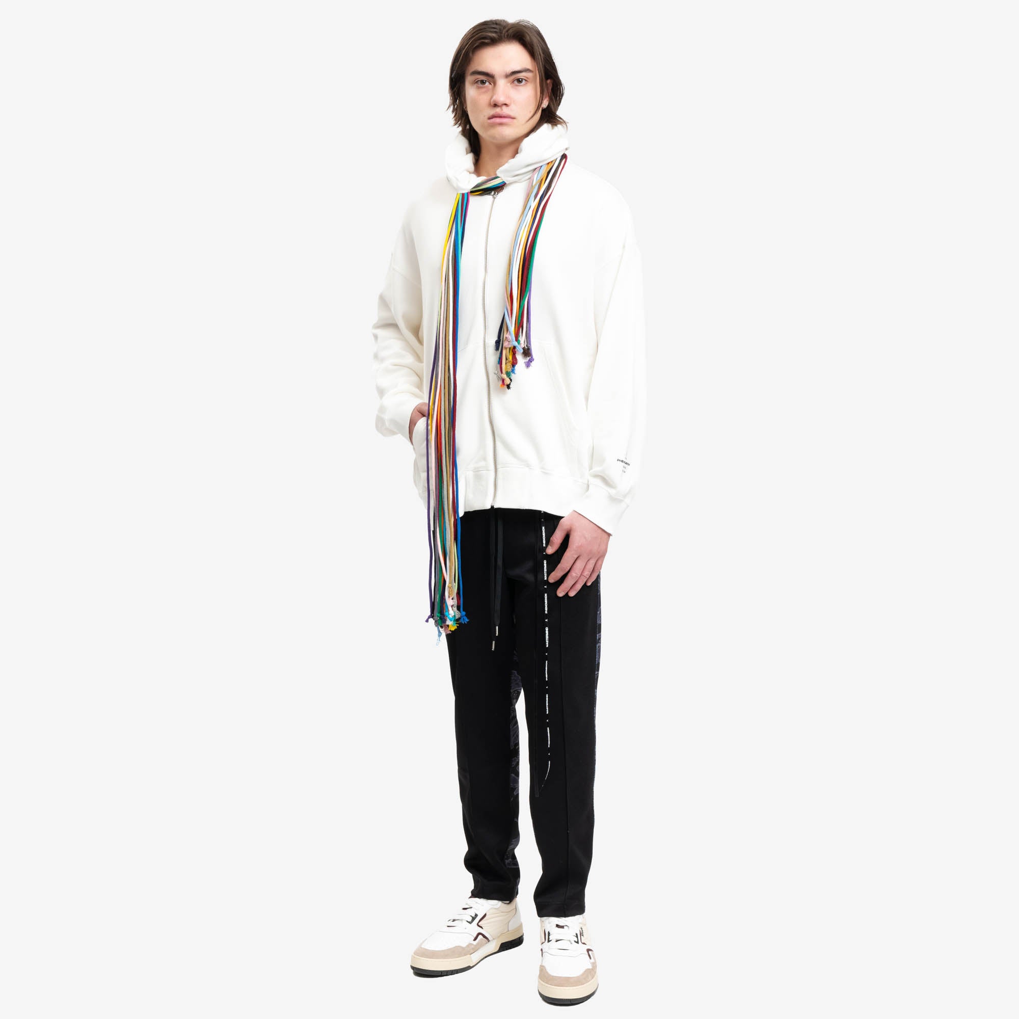 Phenomenon Mastermind Multicord Zip Hoody White - 2