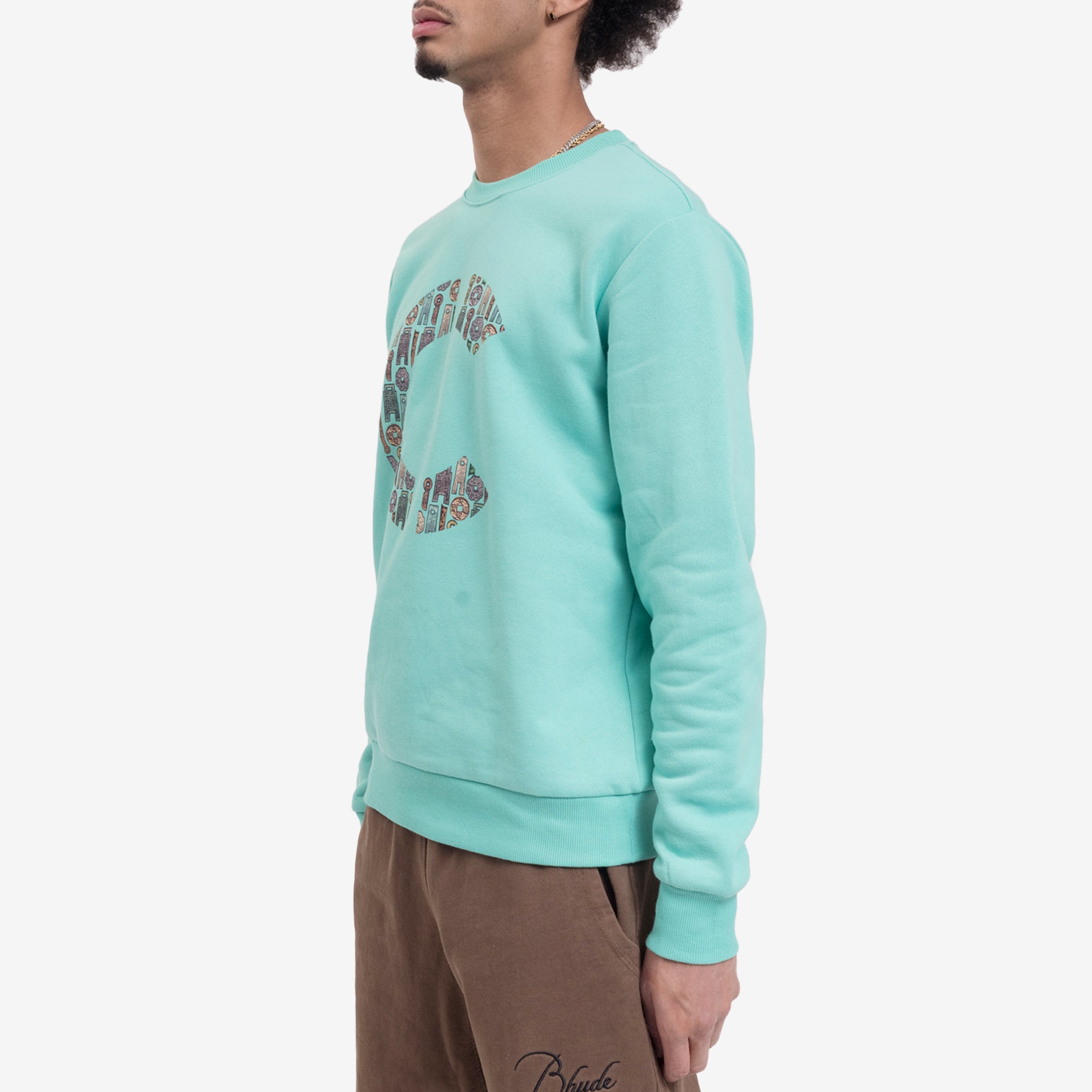 CLOT Coins C Sweatshirt Green - 3