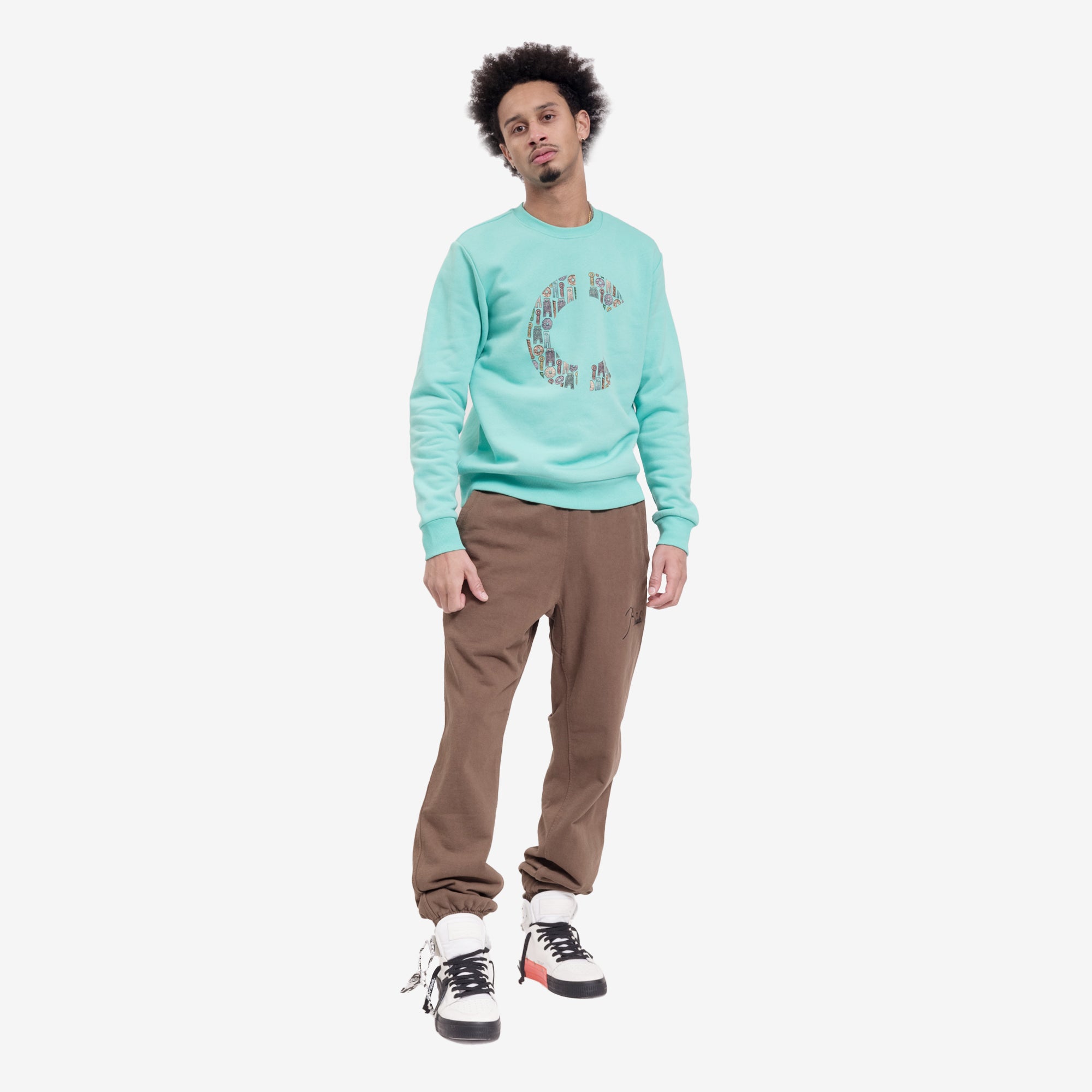 CLOT Coins C Sweatshirt Green - 2