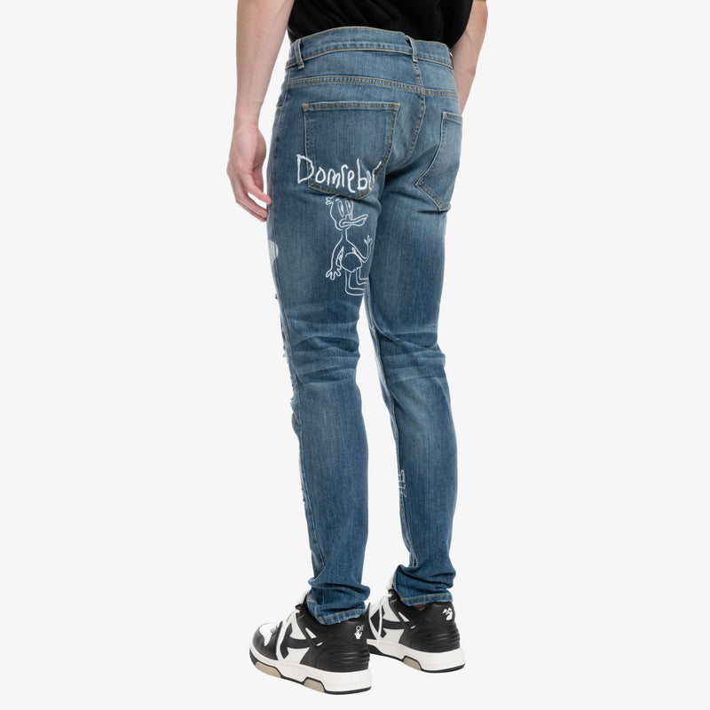 Scribble Skinny Jeans