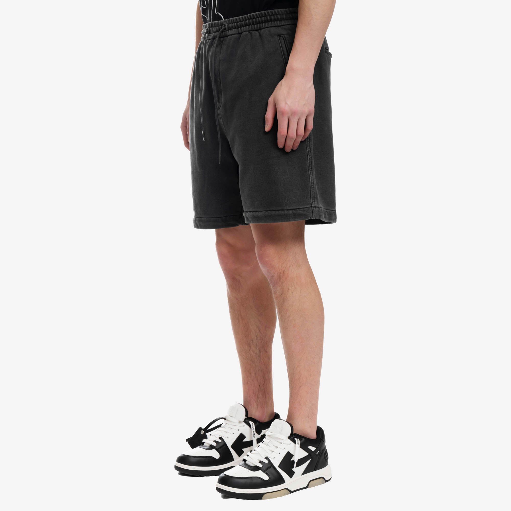 Juun.J Garment Dyed Shorts Grey - 3