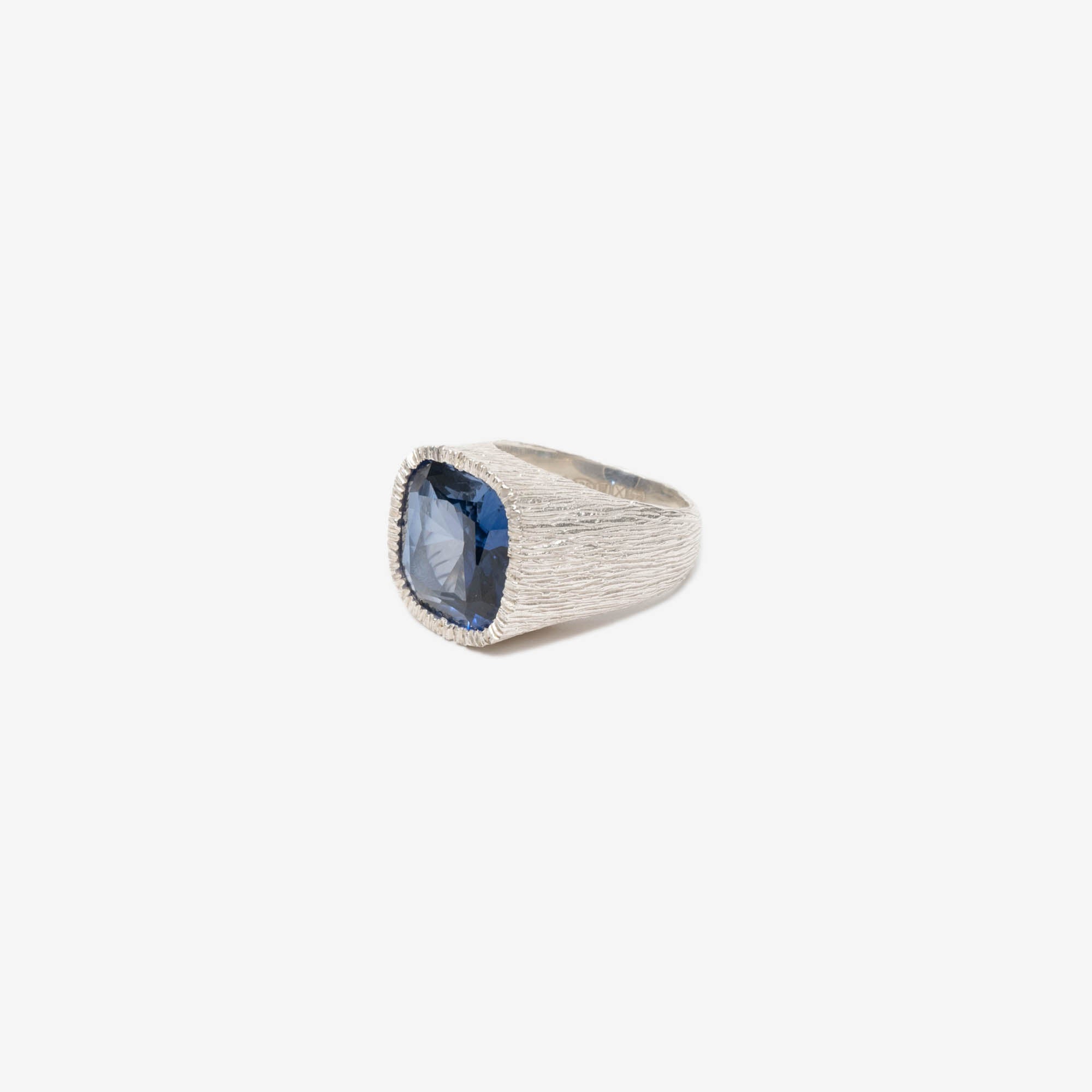 Bleue Burnham Grand Natures Smile Signet Ring Silver - 2