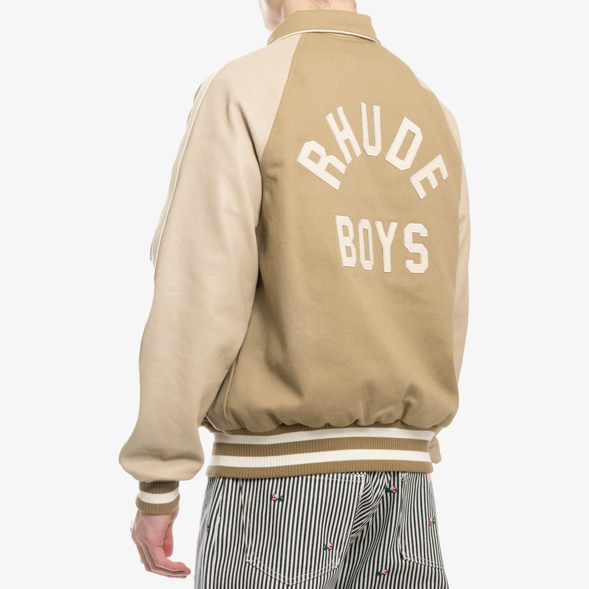 Rhude Jacket Twill Rhude Boys Bomber in Beige
