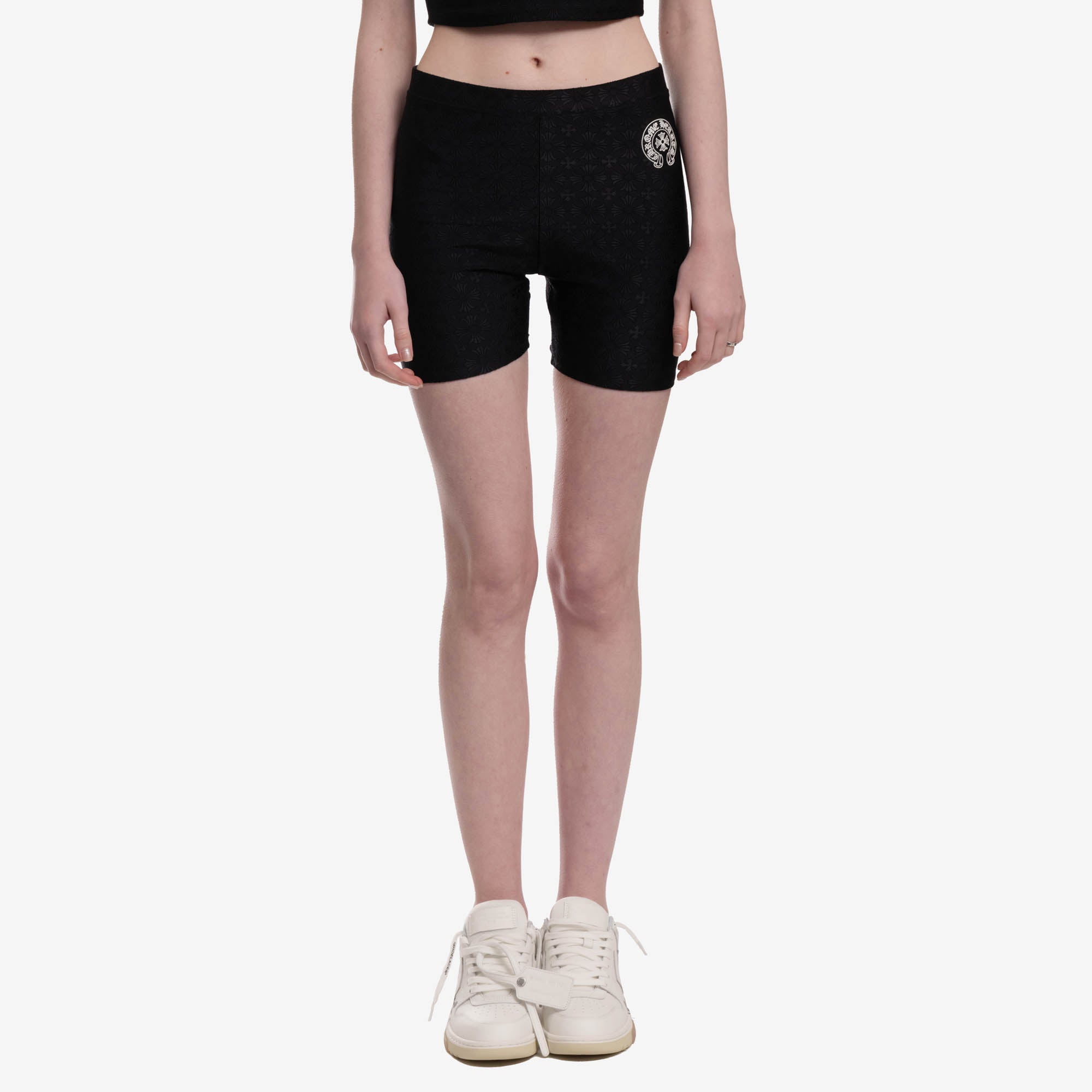 Chrome Hearts Womens Stage Five Shorts Black - 1