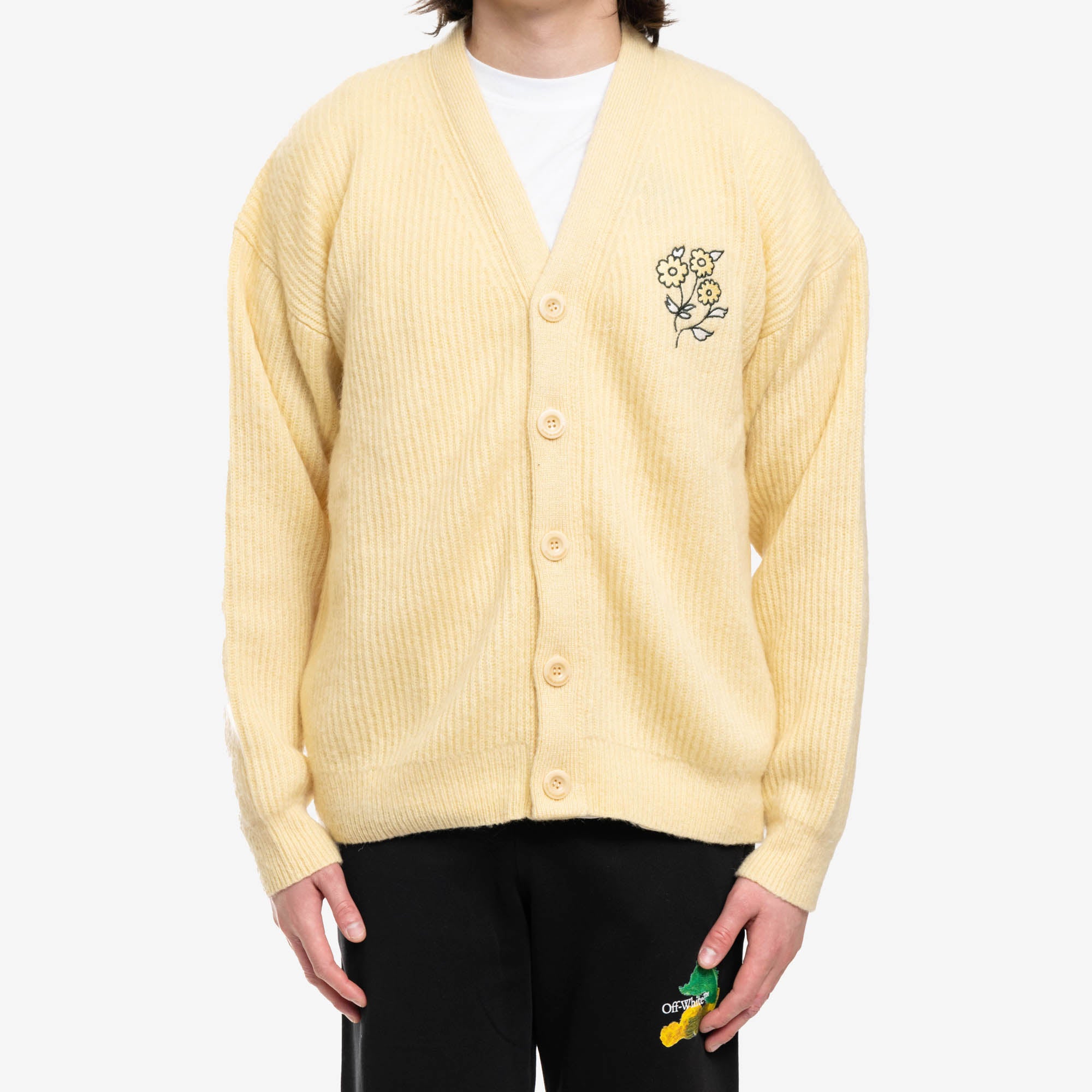 Drôle de Monsieur Le Cardigan Mohair Light Yellow - 1