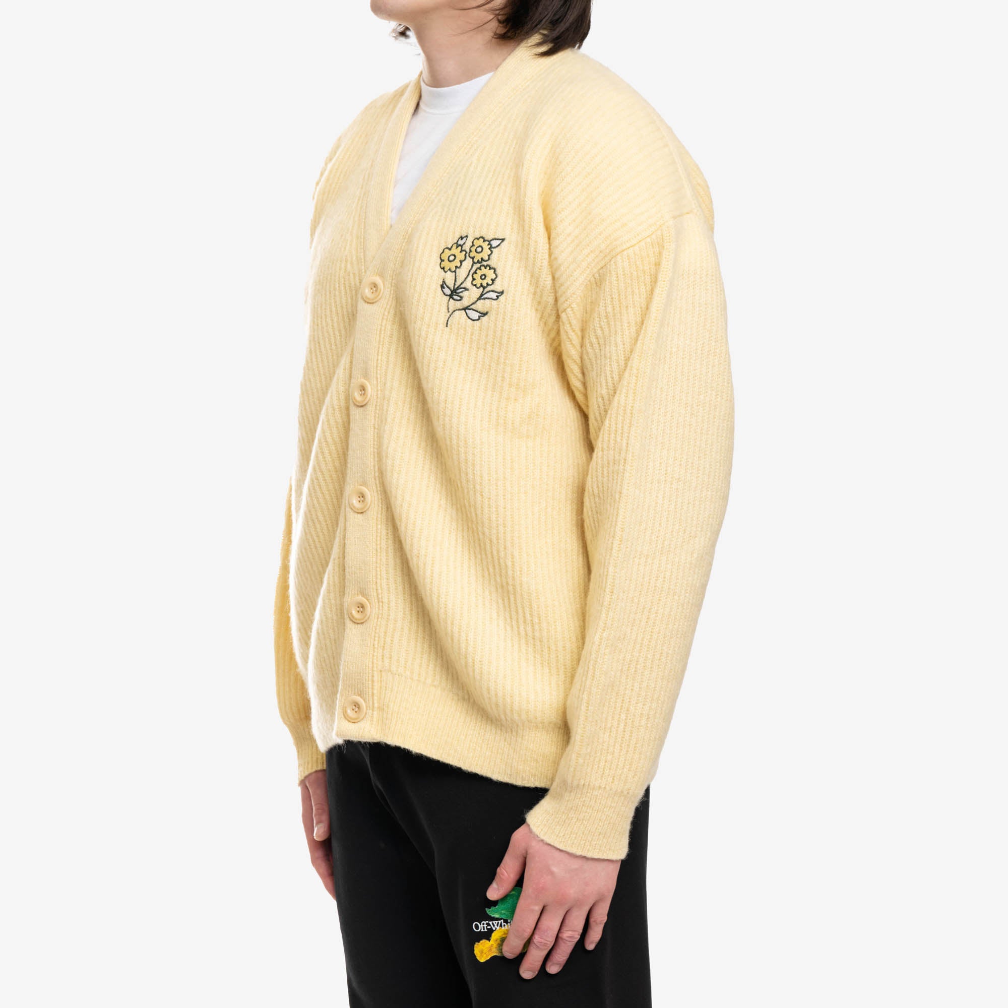 Drôle de Monsieur Le Cardigan Mohair Light Yellow - 3