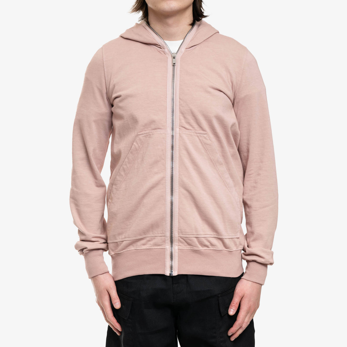 Men Rick Owens DRKSHDW Hoodie EDFU Gimp Hoody in Faded Pink