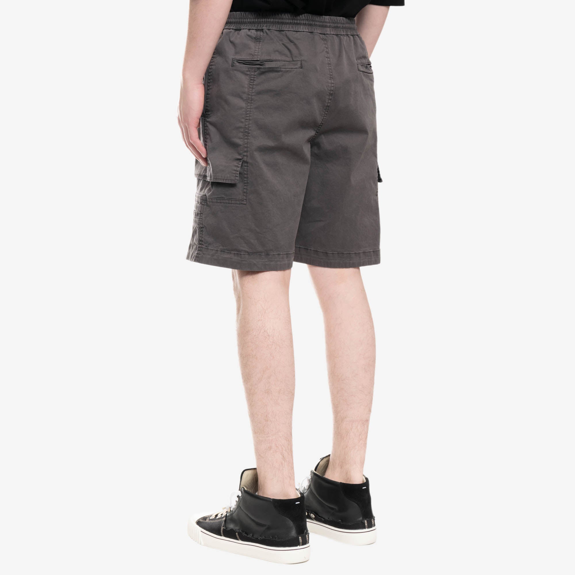 Juun.J Flap Detail Outdoor Dyed Shorts Grey - 4