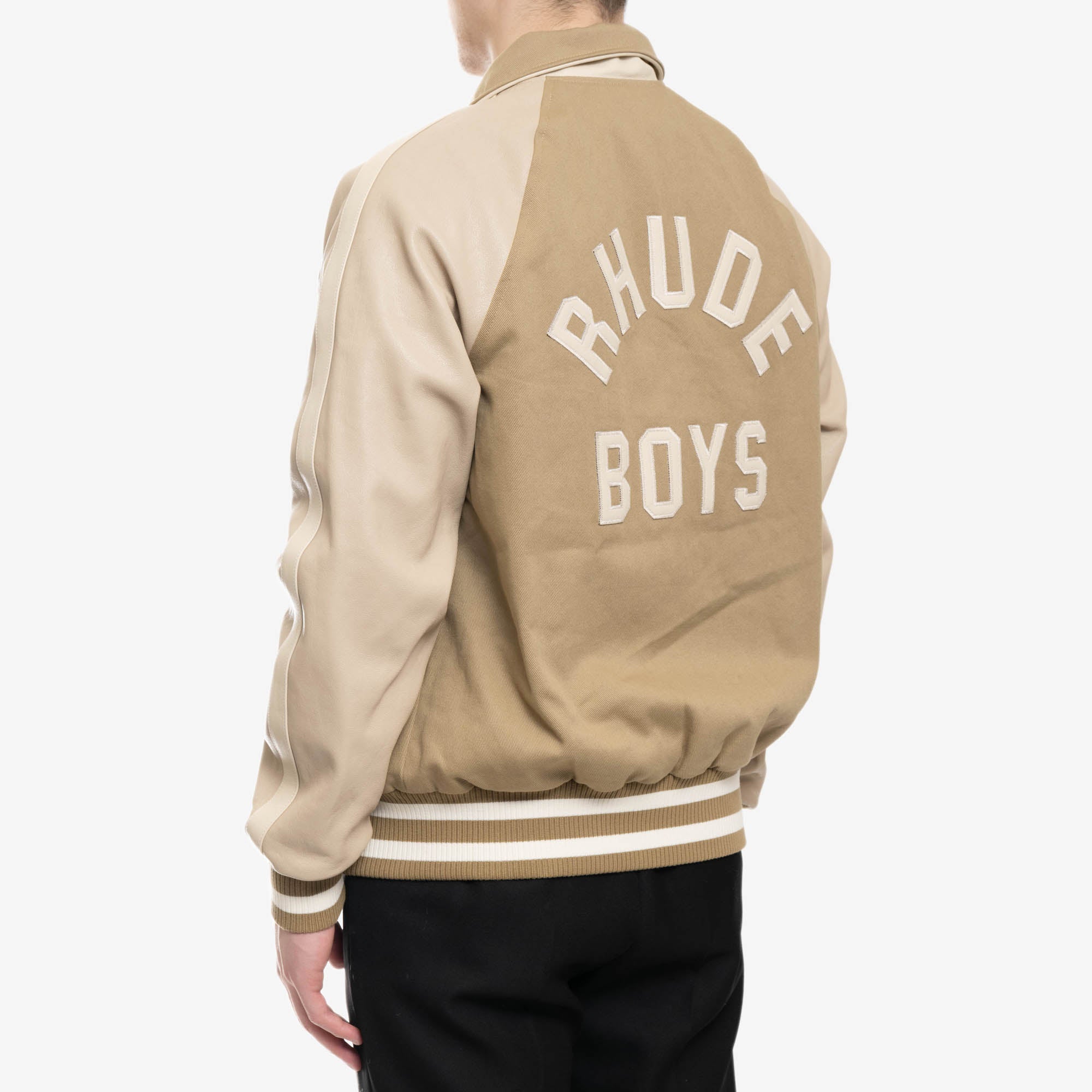 Rhude Twill Rhude Boys Bomber Beige - 4