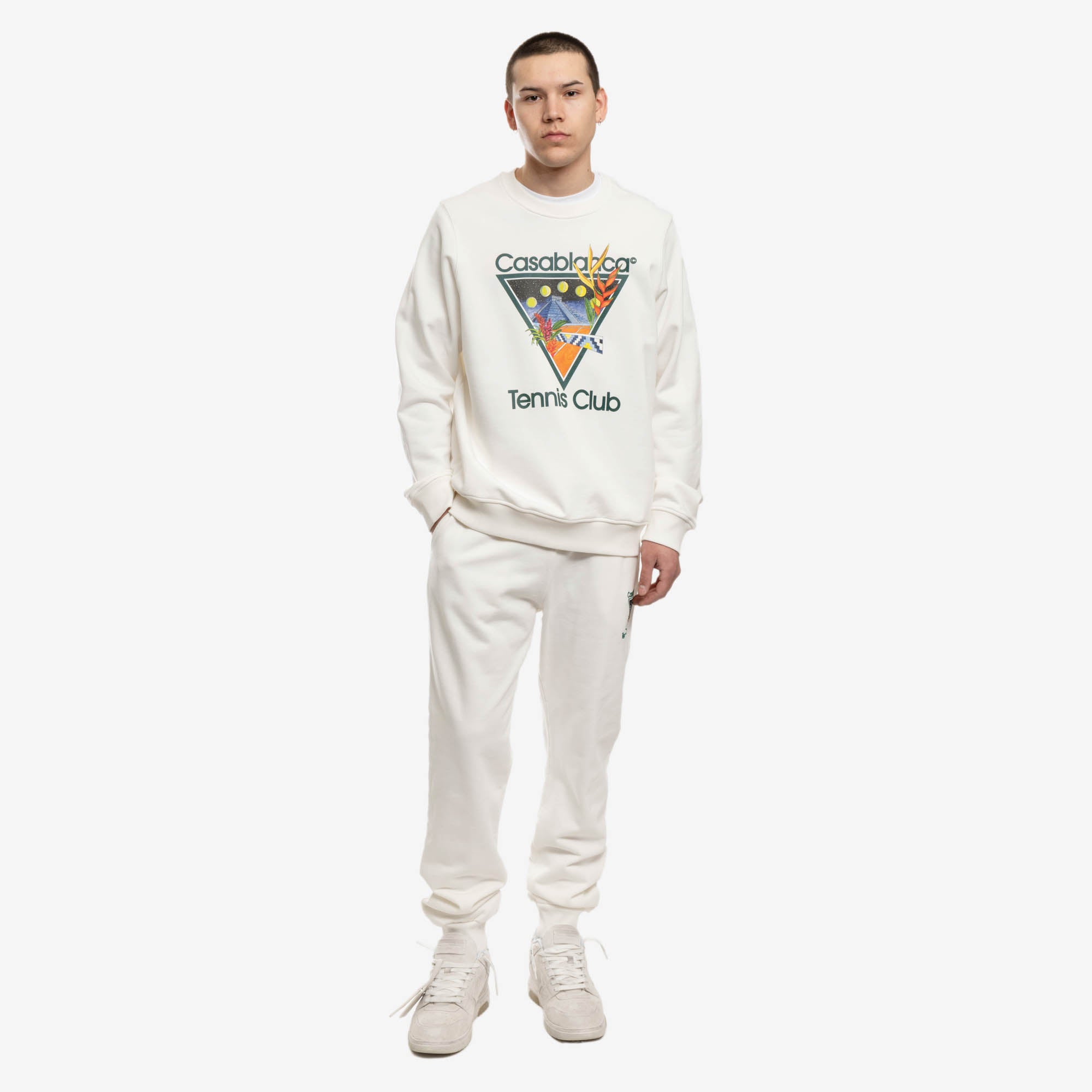 Casablanca Tennis Club Icon Sweatpants Off White - 2
