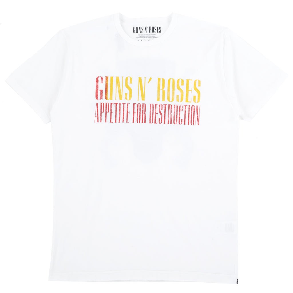 Roar Guns Guns N Roses Skull Stud T-Shirt White - 4