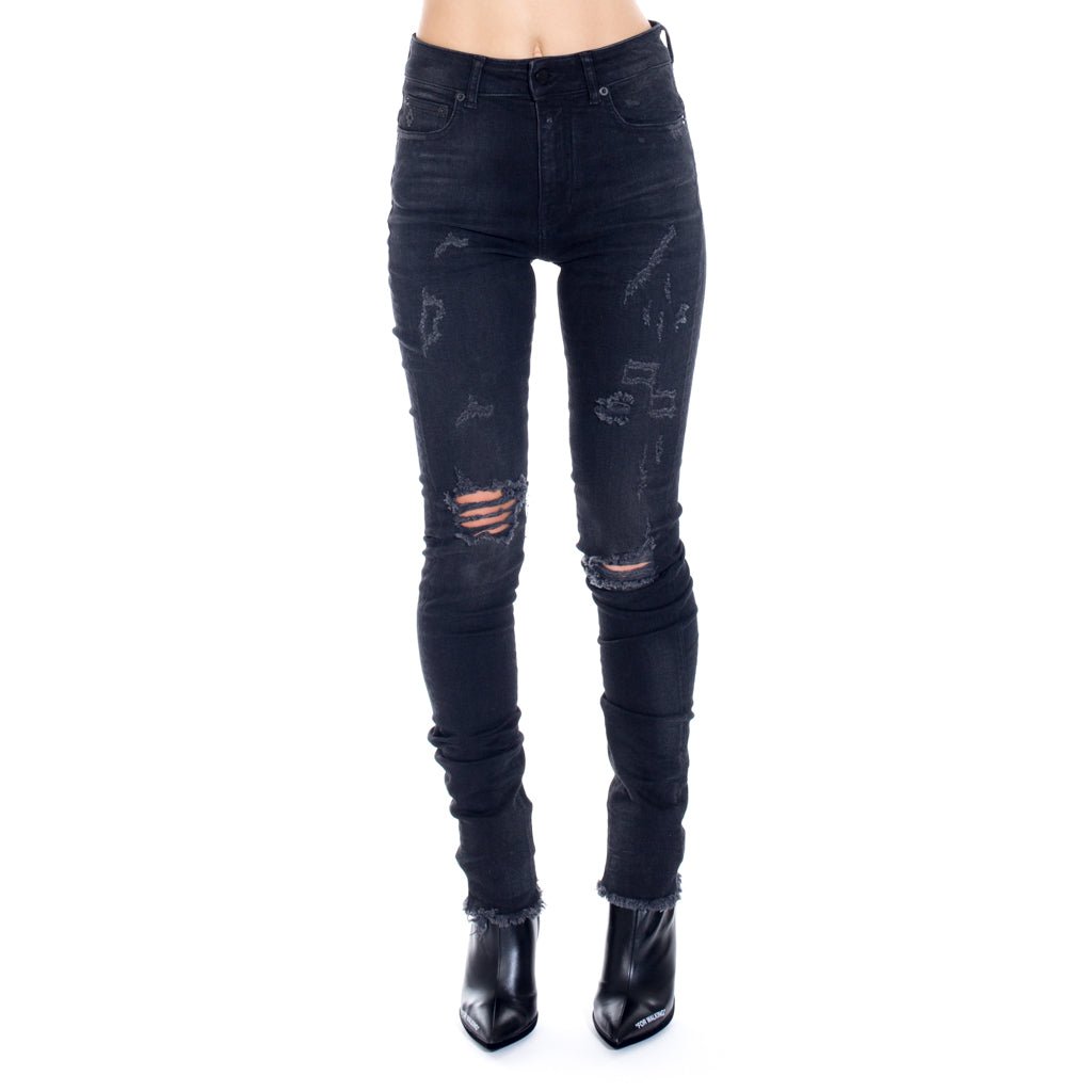 Marcelo Burlon Womens Kateun Skinny Jeans Black - 1
