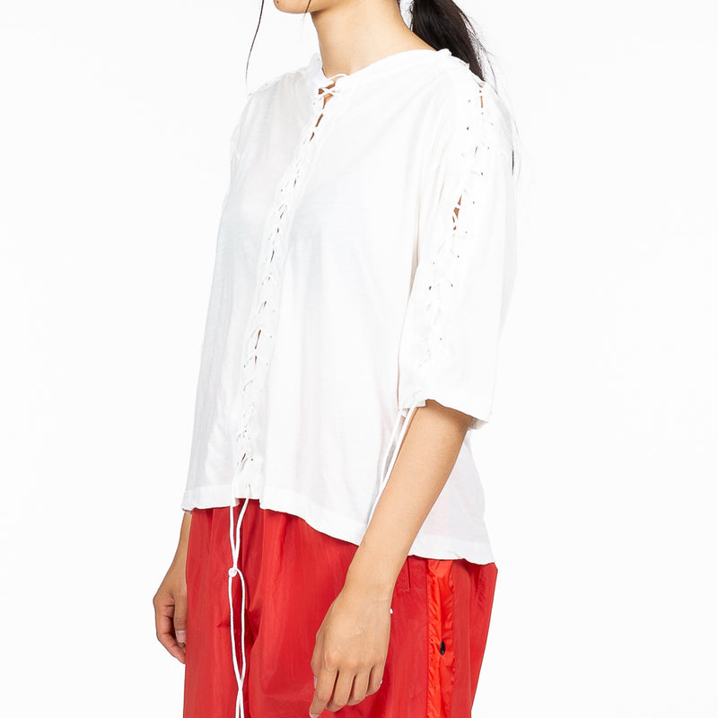 Lace Up Oversize Tee