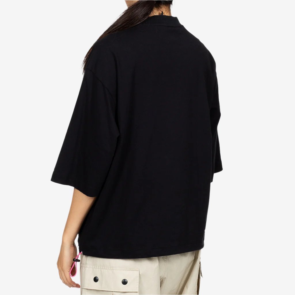 Unravel Womens Hjers Drawstring Tee Black - 2